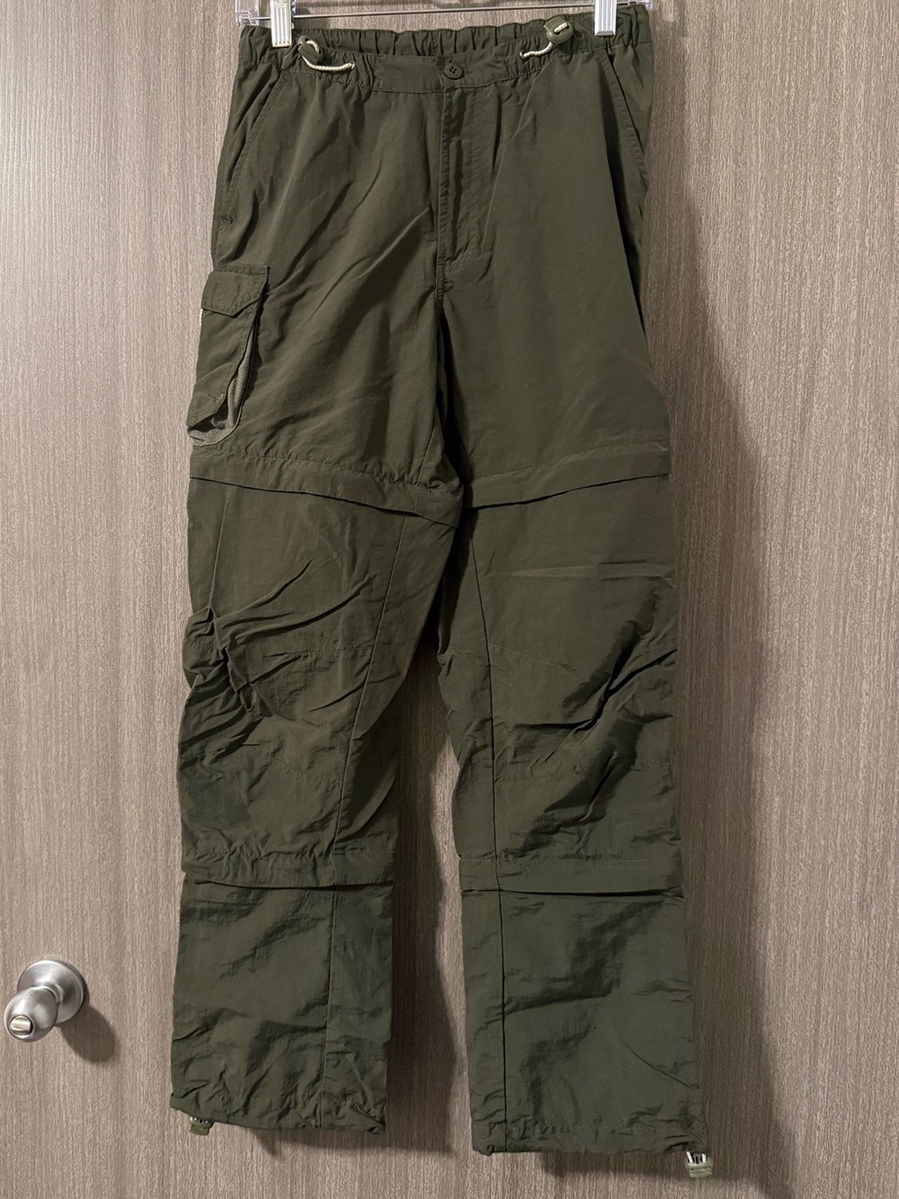 Guide Series Olive Green Convertible Cargo Crop Pants